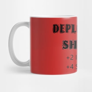 Deplorable Shield +2 Influence +4 Stealth Mug